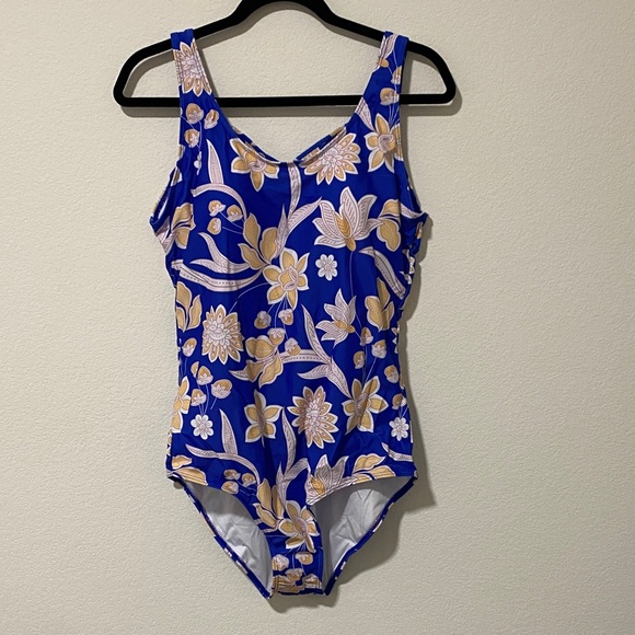 Other - Women’s Criss Cross Back One Piece Full Coverage Swimsuit Bathing Suit Swimwear